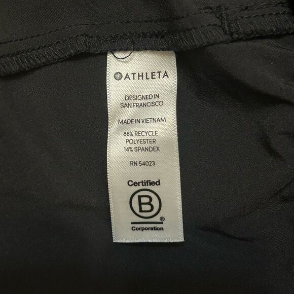 Athleta Womens Black Sleeveless Jumpsuit Size 16 Elastic Waist Tapered Utility - Picture 9 of 10